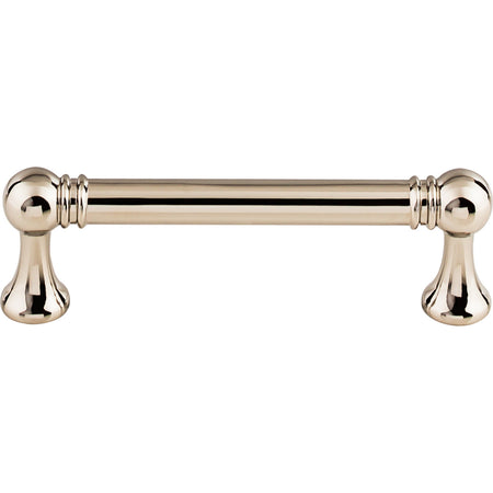 Top Knobs TK802PN: 3-3/4" cc Kara Round Bar Cabinet Pull - Polished Nickel