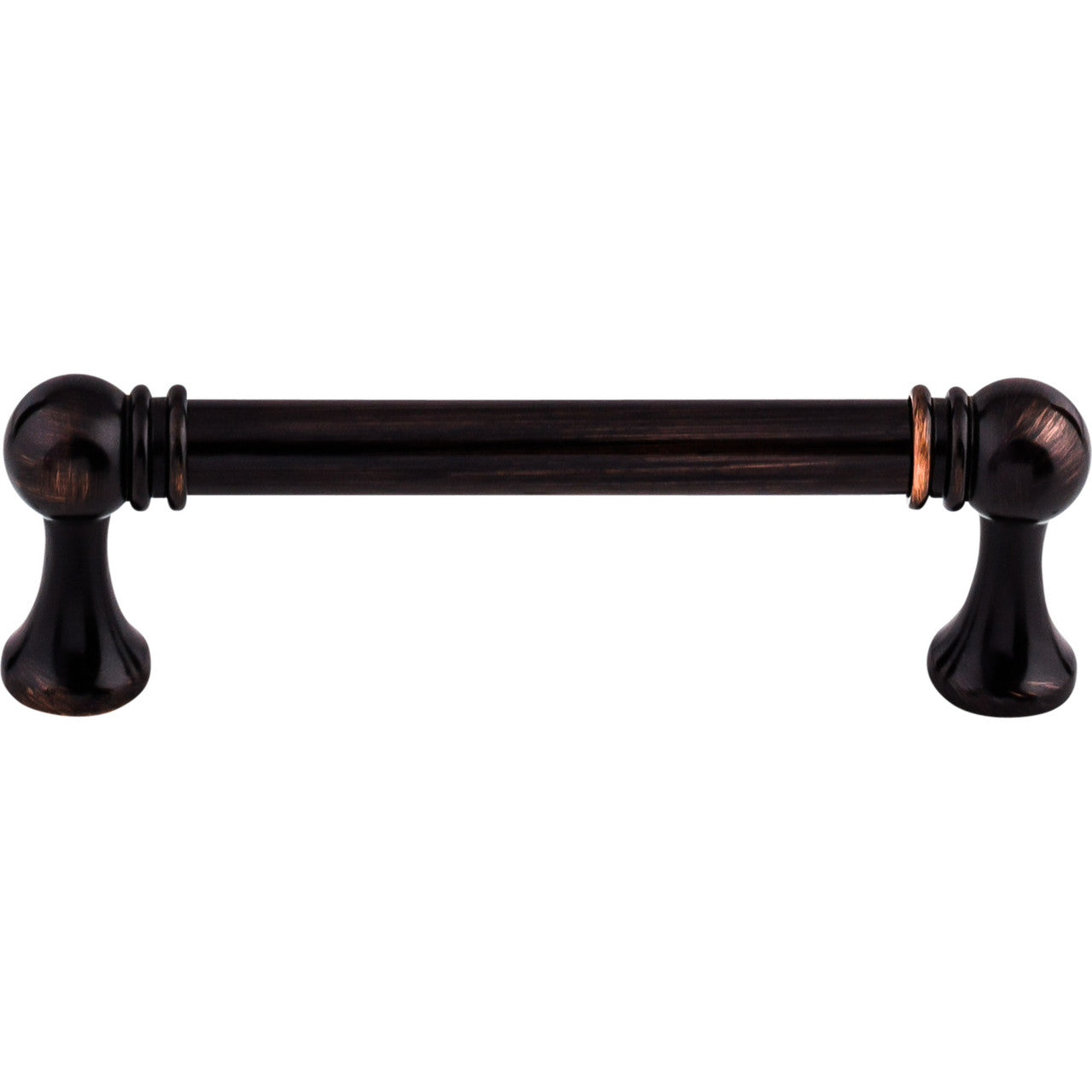 Top Knobs TK802TB: 3-3/4" cc Kara Round Bar Cabinet Pull - Tuscan Bronze