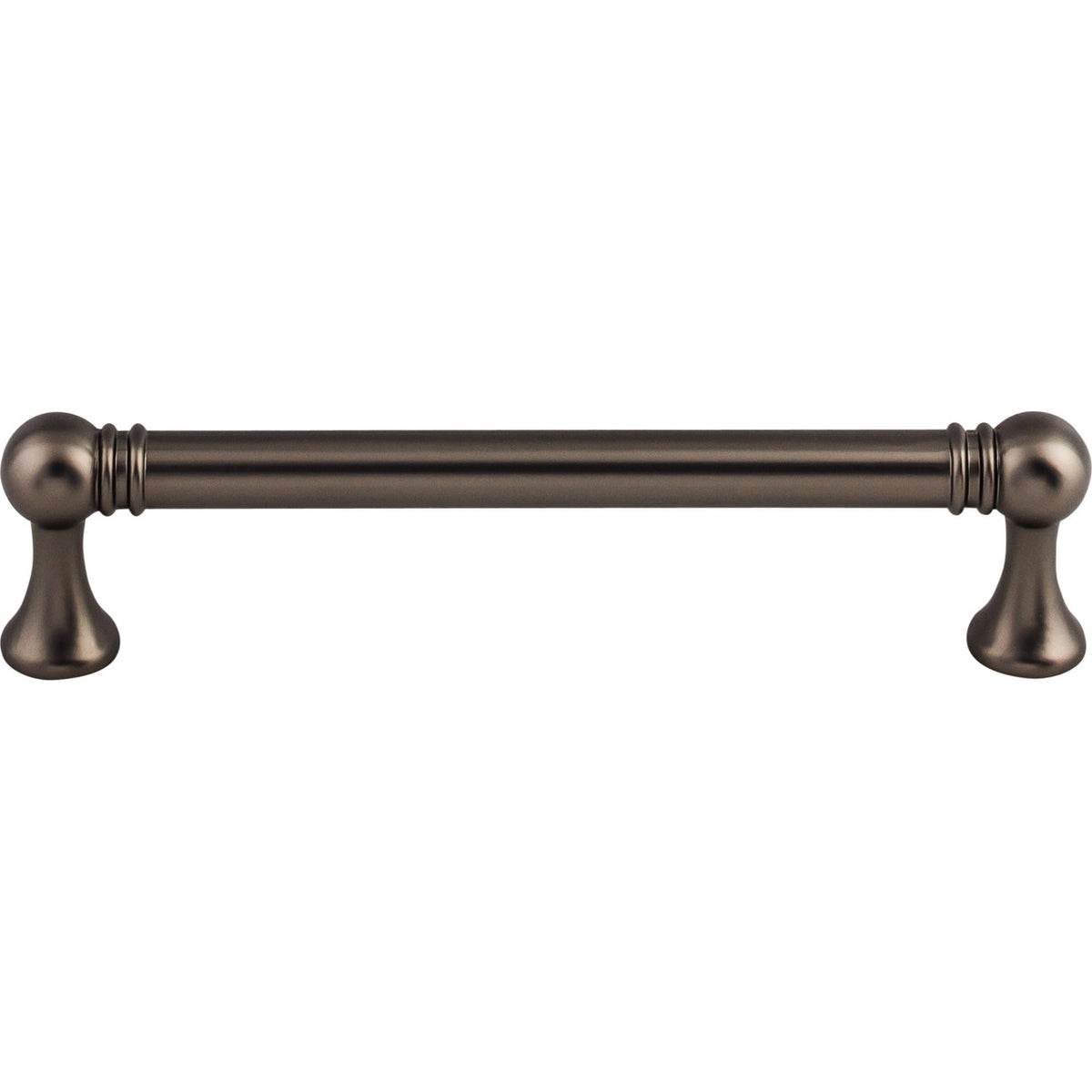 Top Knobs TK803AG: 5-1/16" cc Kara Round Bar Cabinet Pull - Ash Gray