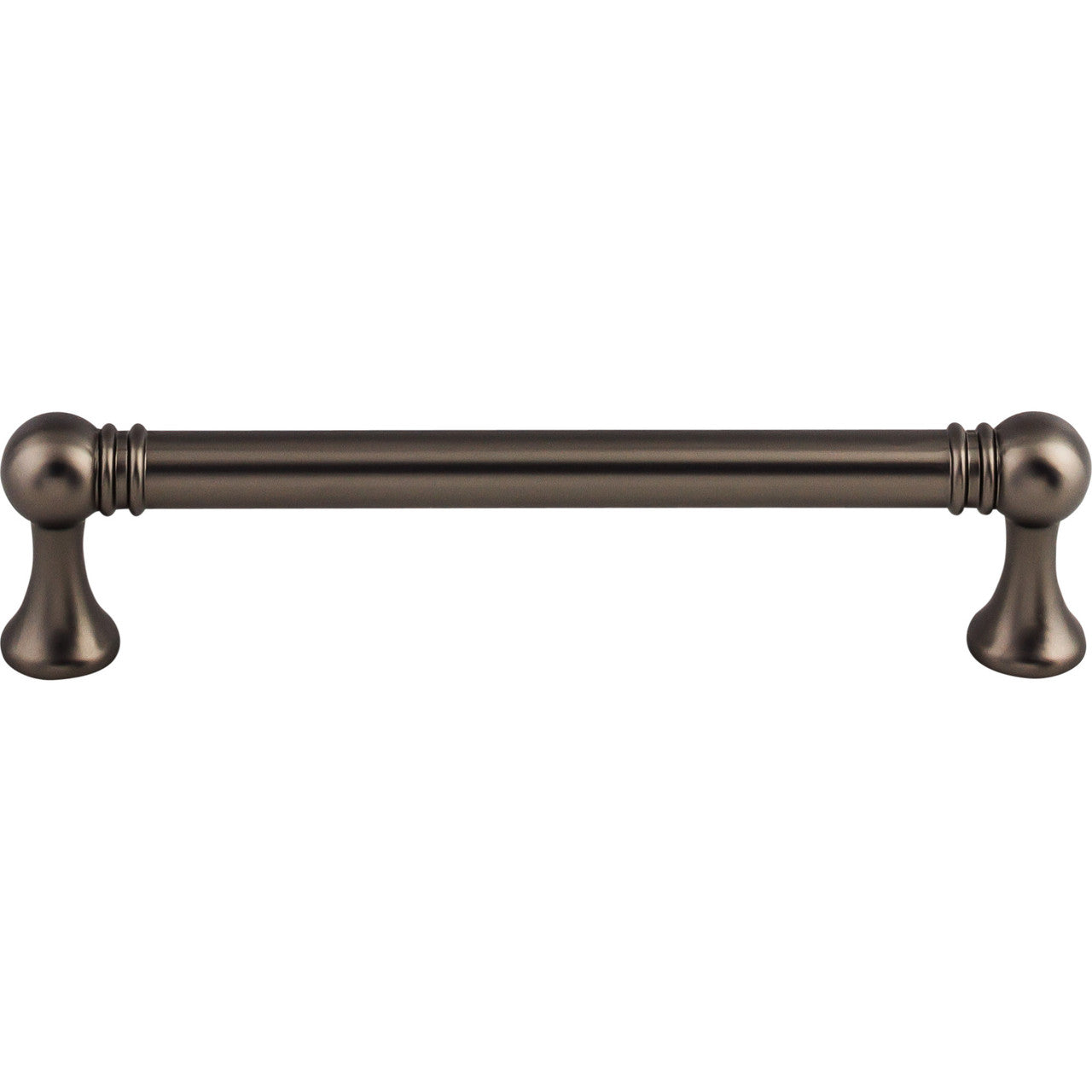 Top Knobs TK803AG: 5-1/16" cc Kara Round Bar Cabinet Pull - Ash Gray