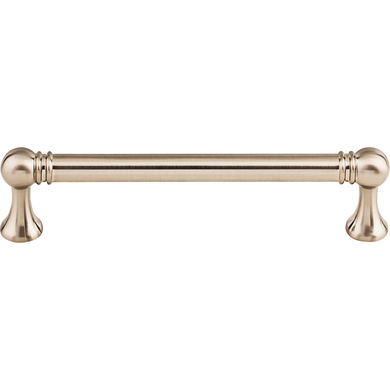 Top Knobs TK803BSN: 5-1/16" cc Kara Round Bar Cabinet Pull - Brushed Satin Nickel