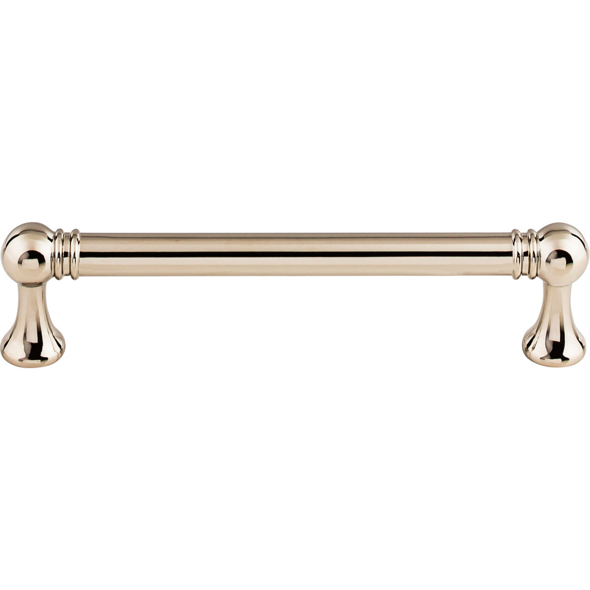 Top Knobs TK803PN: 5-1/16" cc Kara Round Bar Cabinet Pull - Polished Nickel