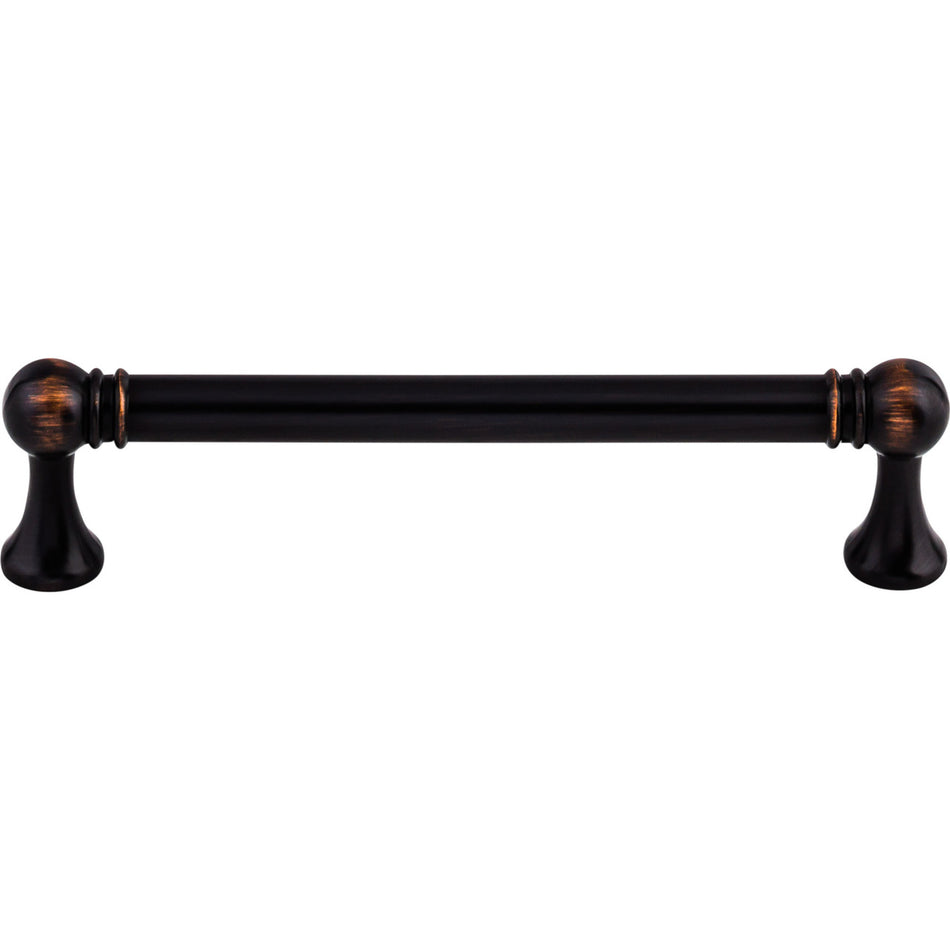 Top Knobs TK803TB: 5-1/16" cc Kara Round Bar Cabinet Pull - Tuscan Bronze