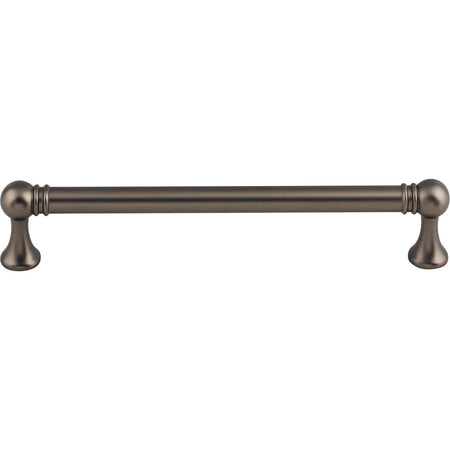 Top Knobs TK804AG: 6-5/16" cc Kara Round Bar Cabinet Pull - Ash Gray