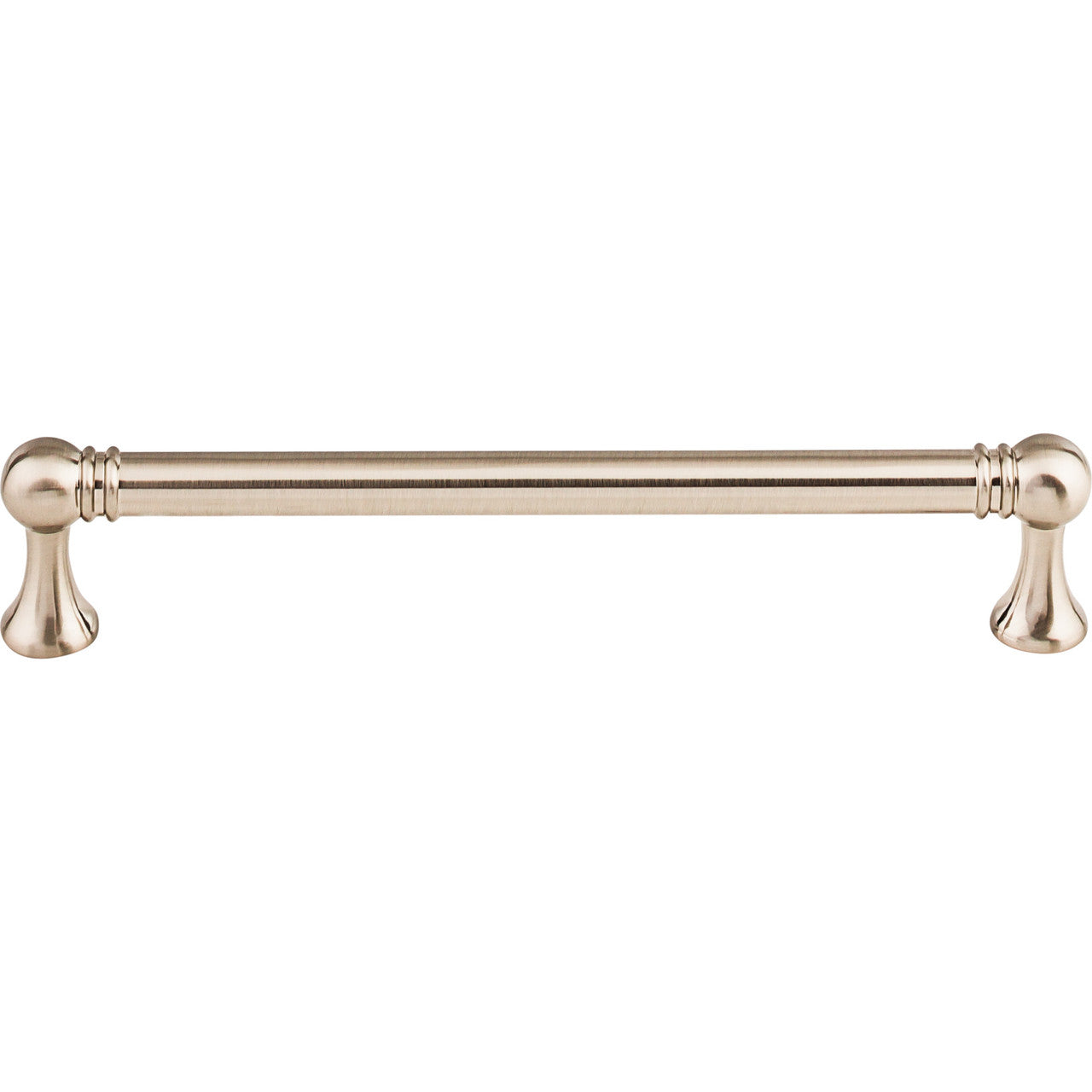 Top Knobs TK804BSN: 6-5/16" cc Kara Round Bar Cabinet Pull - Brushed Satin Nickel