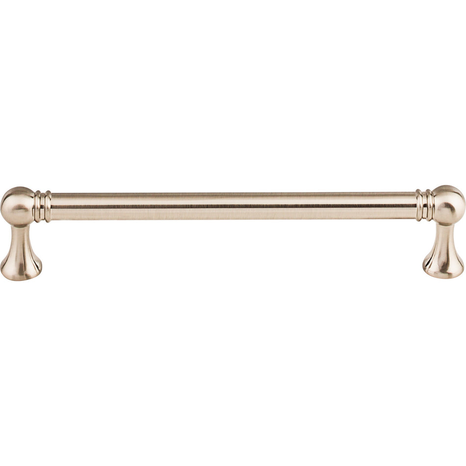 Top Knobs TK804BSN: 6-5/16" cc Kara Round Bar Cabinet Pull - Brushed Satin Nickel
