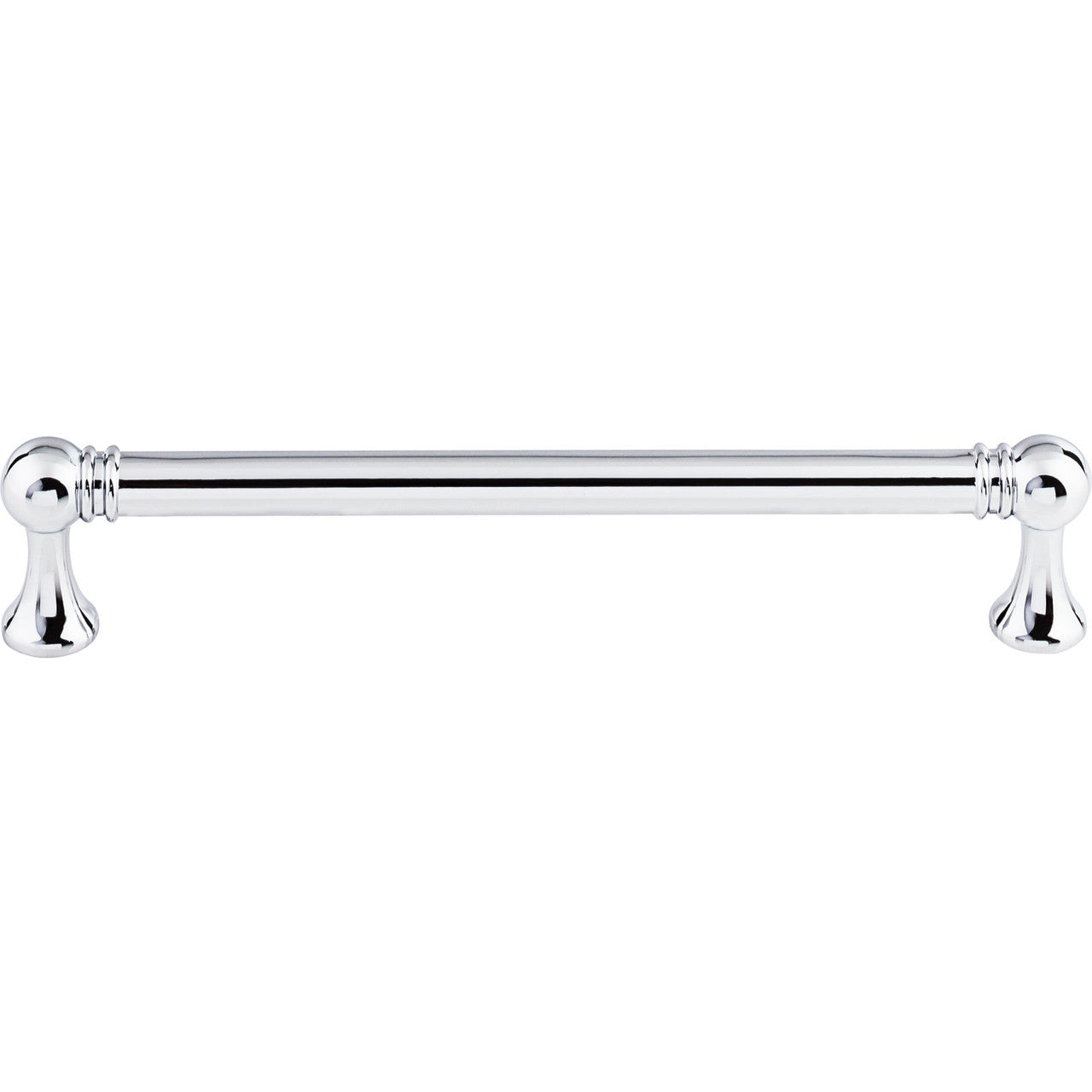 Top Knobs TK804PC: 6-5/16" cc Kara Round Bar Cabinet Pull - Polished Chrome