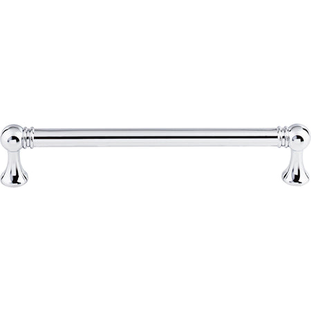 Top Knobs TK804PC: 6-5/16" cc Kara Round Bar Cabinet Pull - Polished Chrome