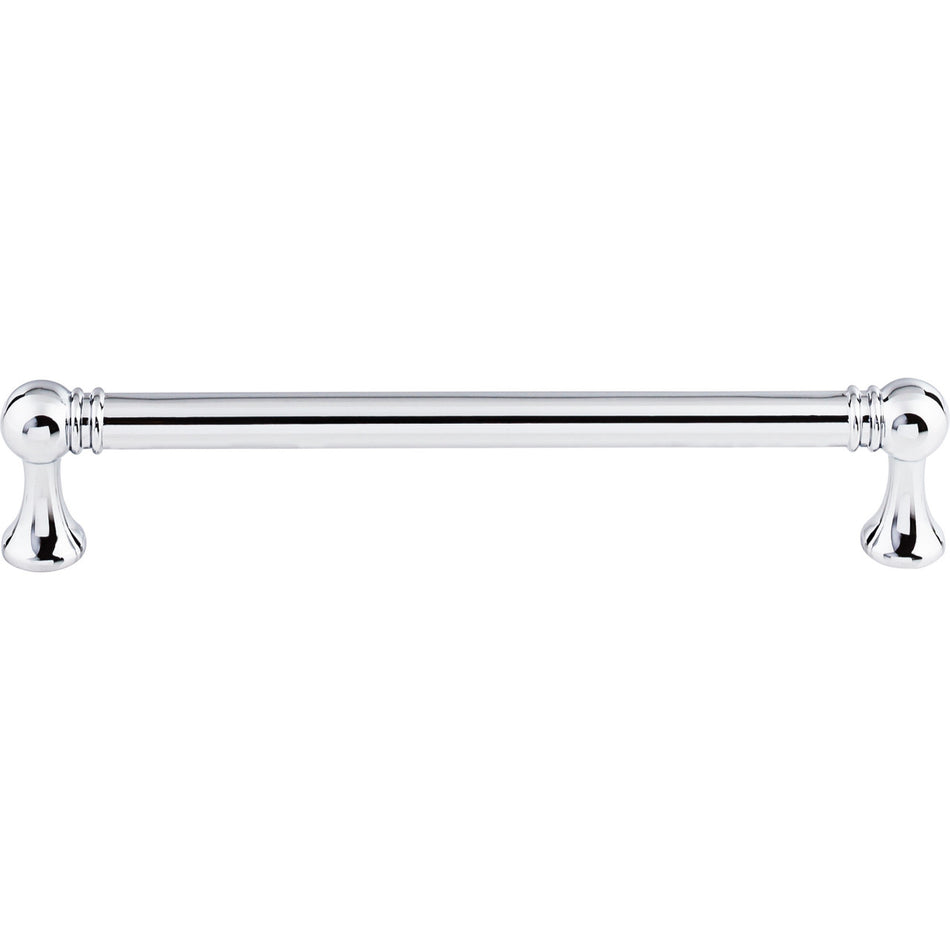 Top Knobs TK804PC: 6-5/16" cc Kara Round Bar Cabinet Pull - Polished Chrome