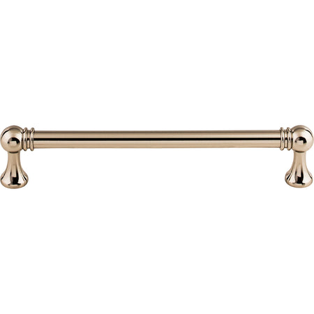 Top Knobs TK804PN: 6-5/16" cc Kara Round Bar Cabinet Pull - Polished Nickel