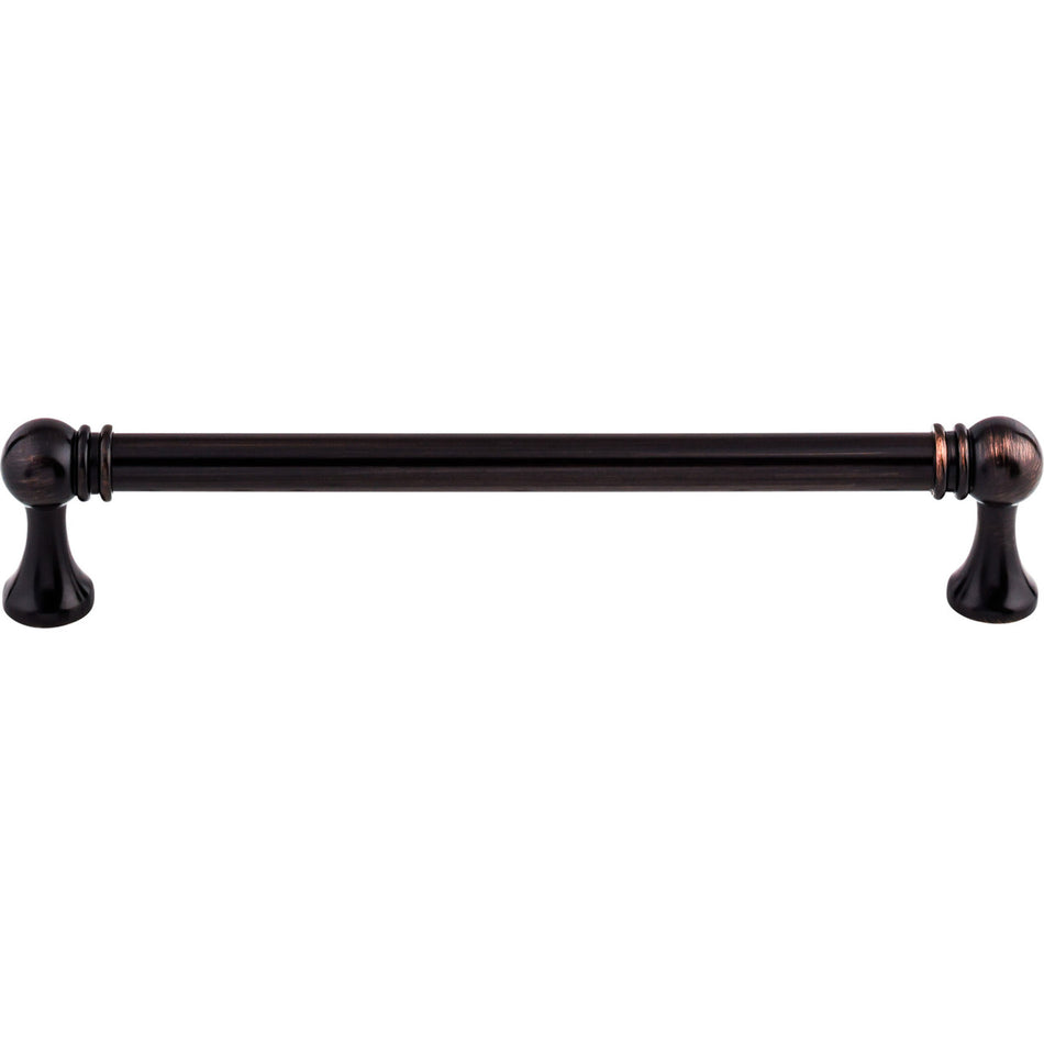 Top Knobs TK804TB: 6-5/16" cc Kara Round Bar Cabinet Pull - Tuscan Bronze