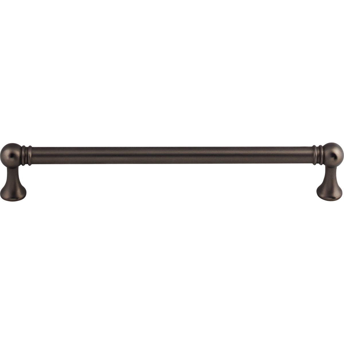 Top Knobs TK805AG: 7-9/16" cc Kara Round Bar Cabinet Pull - Ash Gray