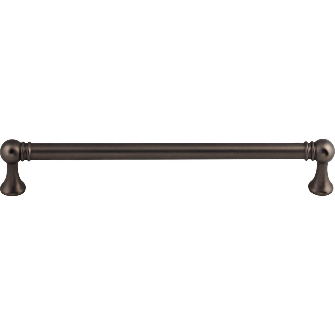 Top Knobs TK805AG: 7-9/16" cc Kara Round Bar Cabinet Pull - Ash Gray