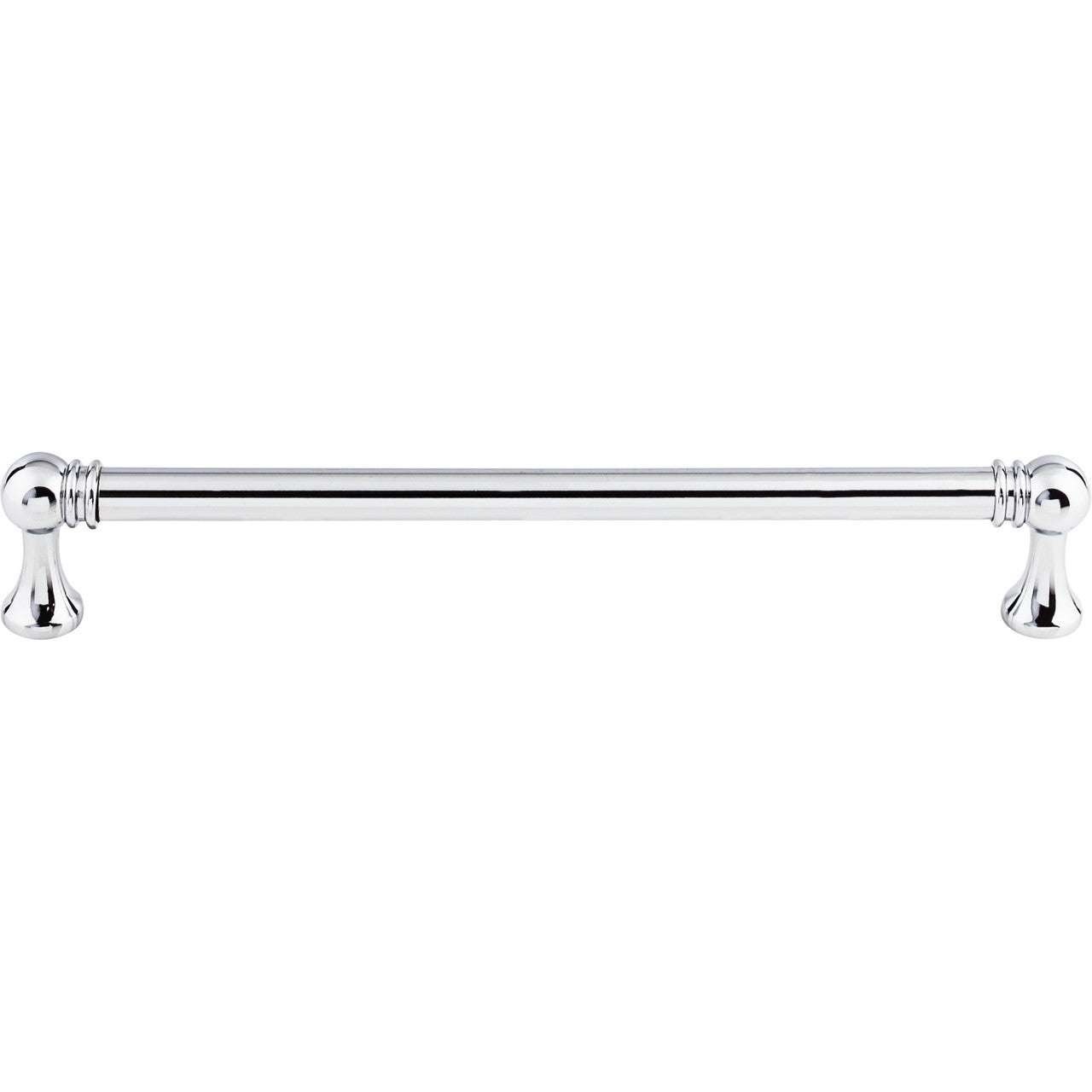 Top Knobs TK805PC: 7-9/16" cc Kara Round Bar Cabinet Pull - Polished Chrome