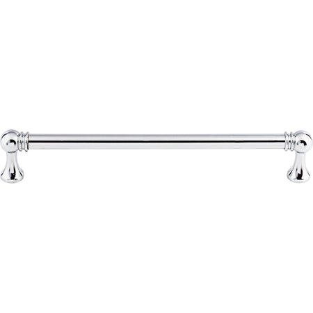 Top Knobs TK805PC: 7-9/16" cc Kara Round Bar Cabinet Pull - Polished Chrome