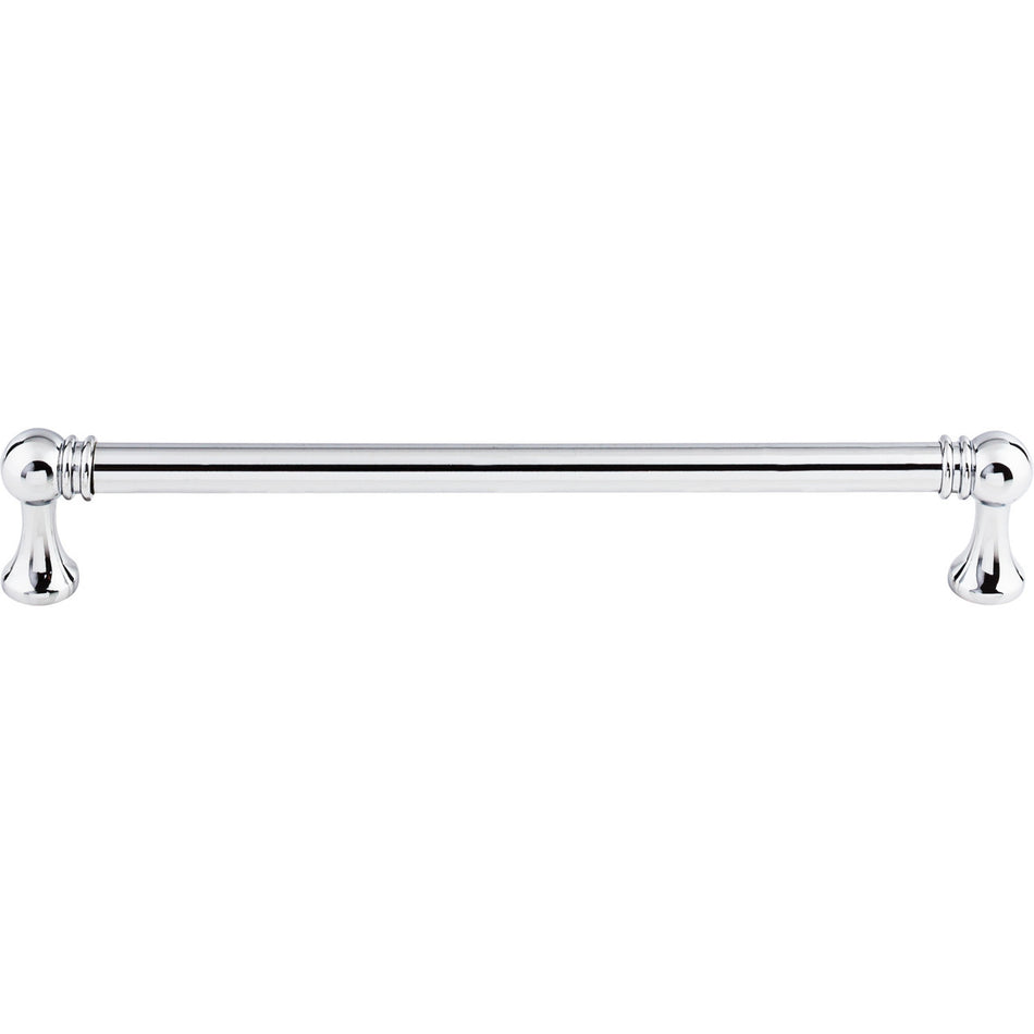 Top Knobs TK805PC: 7-9/16" cc Kara Round Bar Cabinet Pull - Polished Chrome