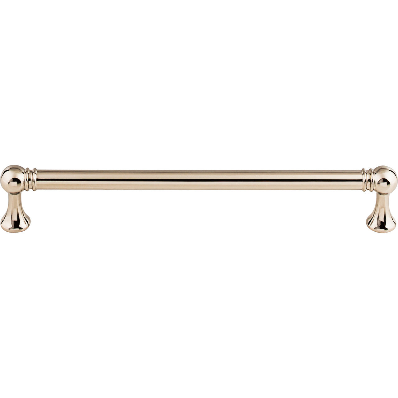 Top Knobs TK805PN: 7-9/16" cc Kara Round Bar Cabinet Pull - Polished Nickel