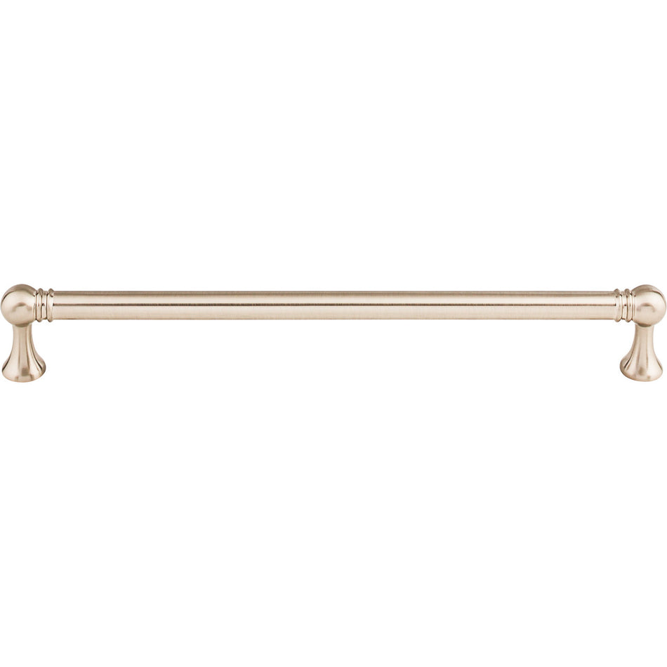 Top Knobs TK806BSN: 8-13/16" cc Kara Round Bar Cabinet Pull - Brushed Satin Nickel