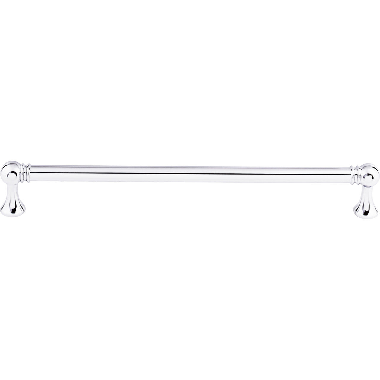Top Knobs TK806PC: 8-13/16" cc Kara Round Bar Cabinet Pull - Polished Chrome