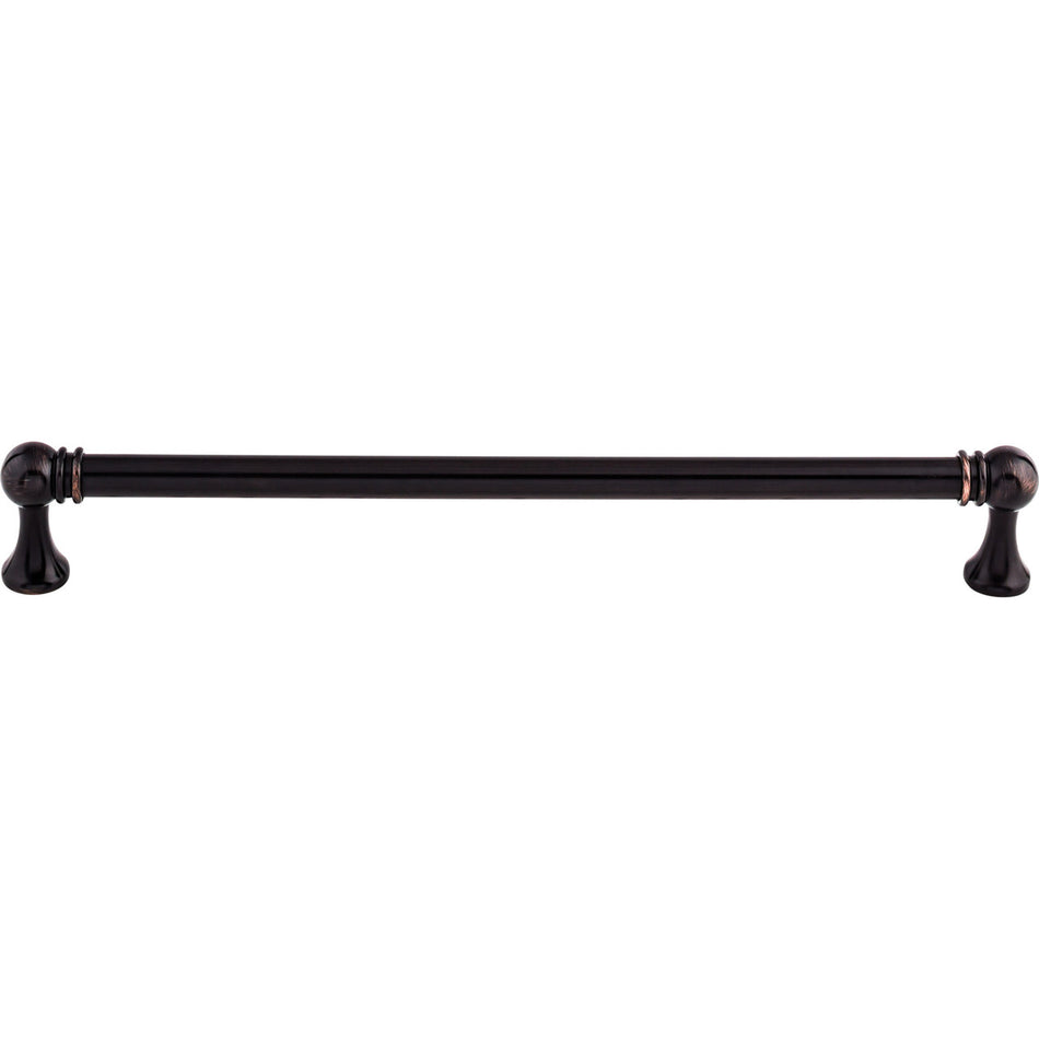 Top Knobs TK806TB: 8-13/16" cc Kara Round Bar Cabinet Pull - Tuscan Bronze