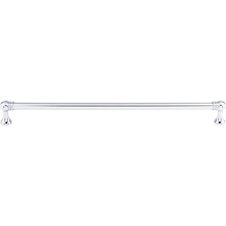 Top Knobs TK807PC: 12" cc Kara Round Bar Cabinet Pull - Polished Chrome