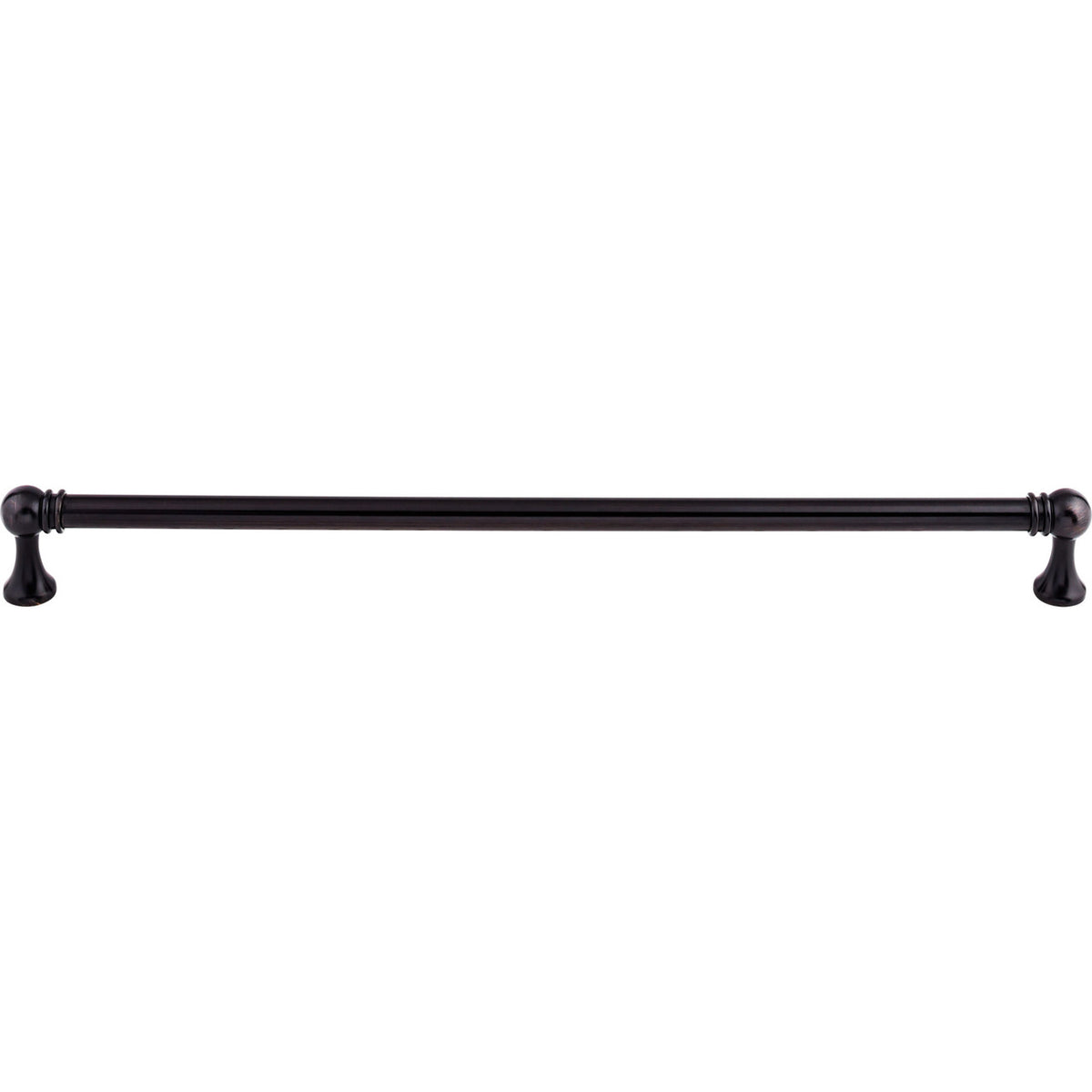 Top Knobs TK807TB: 12" cc Kara Round Bar Cabinet Pull - Tuscan Bronze