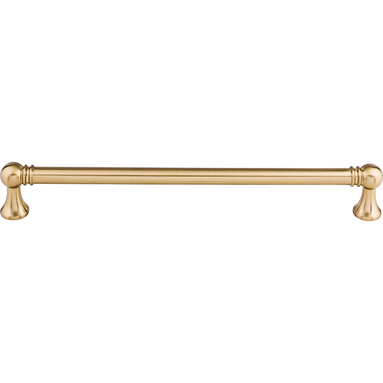Top Knobs TK808HB: 12" cc Kara Round Bar Appliance Pull - Honey Bronze