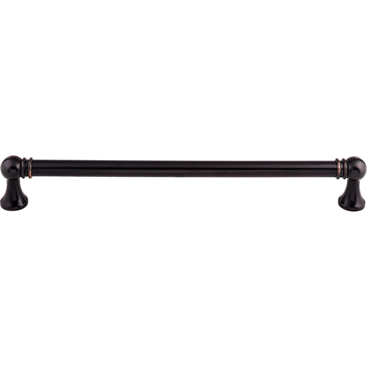Top Knobs TK808TB: 12" cc Kara Round Bar Appliance Pull - Tuscan Bronze