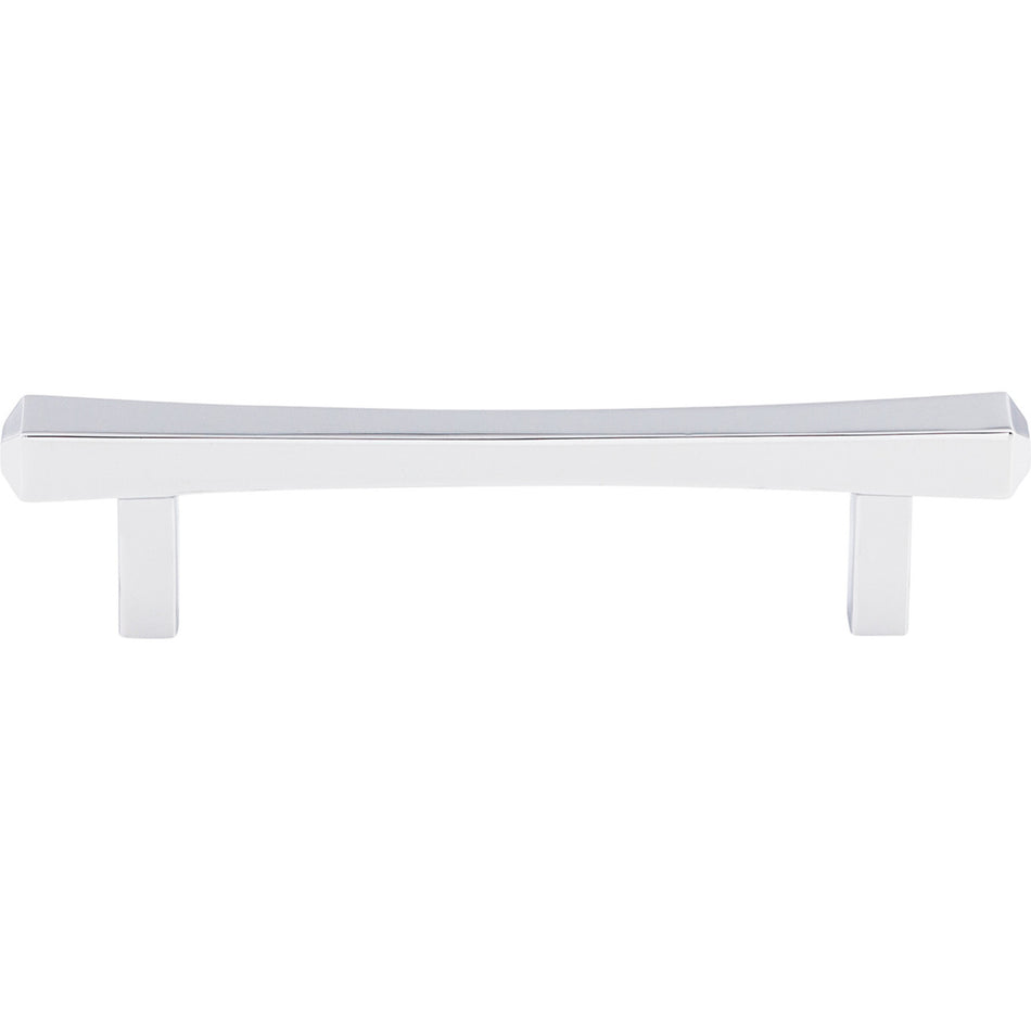 Top Knobs TK812PC: 3-3/4" cc Juliet Square Bar Cabinet Pull - Polished Chrome