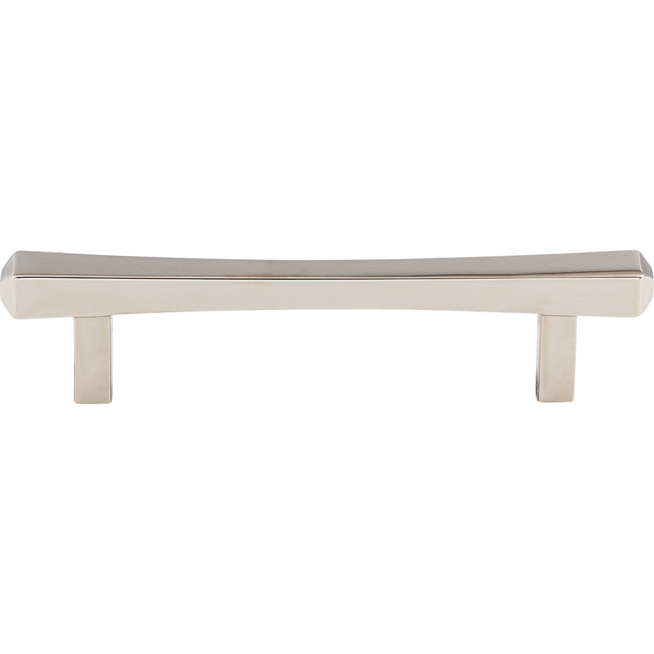 Top Knobs TK812PN: 3-3/4" cc Juliet Square Bar Cabinet Pull - Polished Nickel