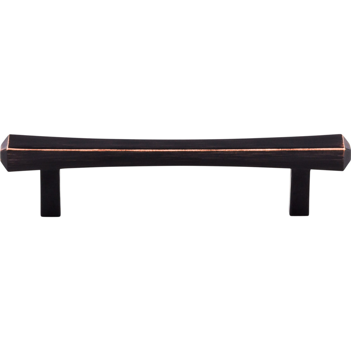 Top Knobs TK812TB: 3-3/4" cc Juliet Square Bar Cabinet Pull - Tuscan Bronze
