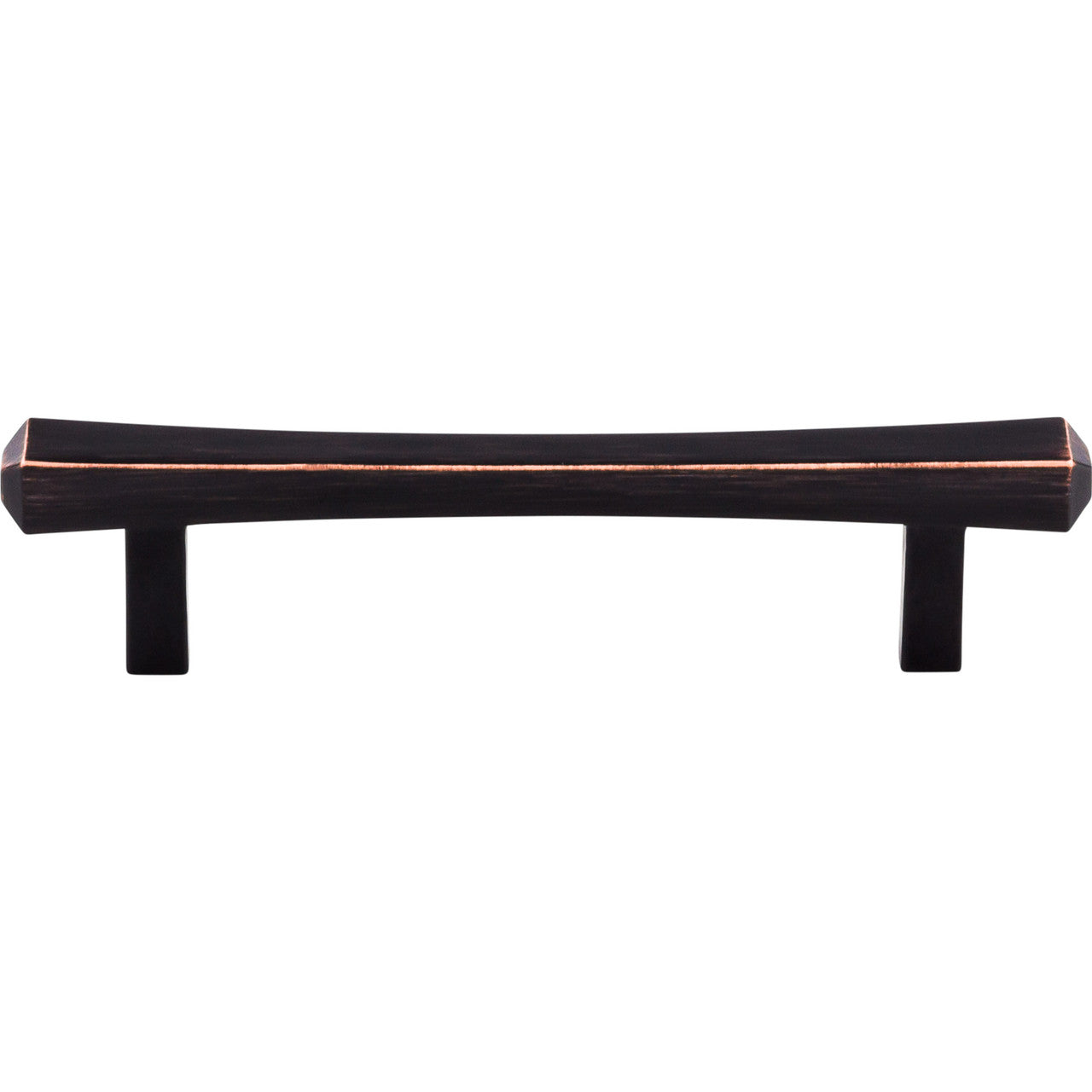 Top Knobs TK812TB: 3-3/4" cc Juliet Square Bar Cabinet Pull - Tuscan Bronze