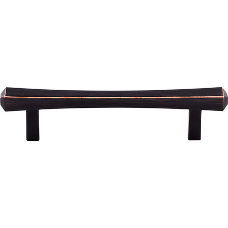 Top Knobs TK812TB: 3-3/4" cc Juliet Square Bar Cabinet Pull - Tuscan Bronze