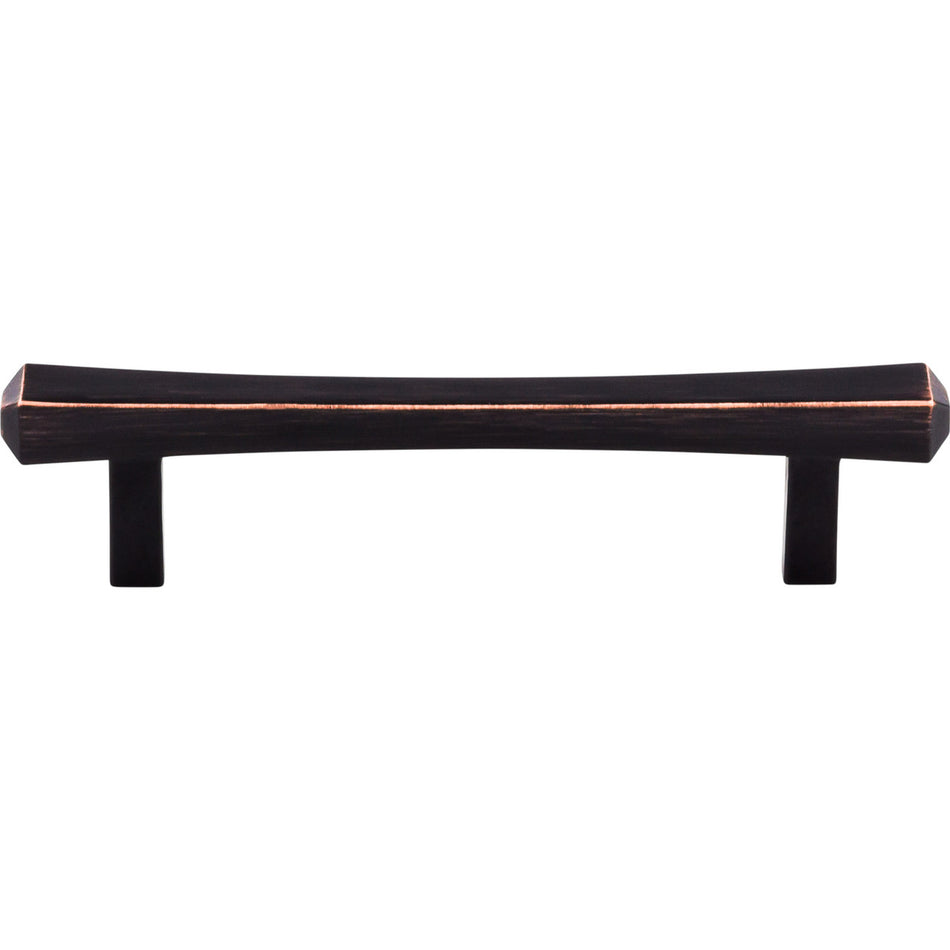 Top Knobs TK812TB: 3-3/4" cc Juliet Square Bar Cabinet Pull - Tuscan Bronze