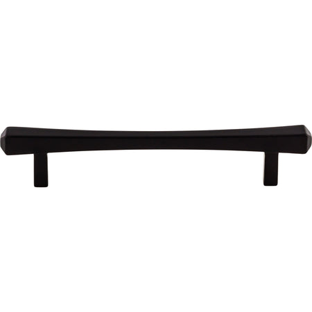 Top Knobs TK813BLK: 5-1/16" cc Juliet Square Bar Cabinet Pull - Flat Black