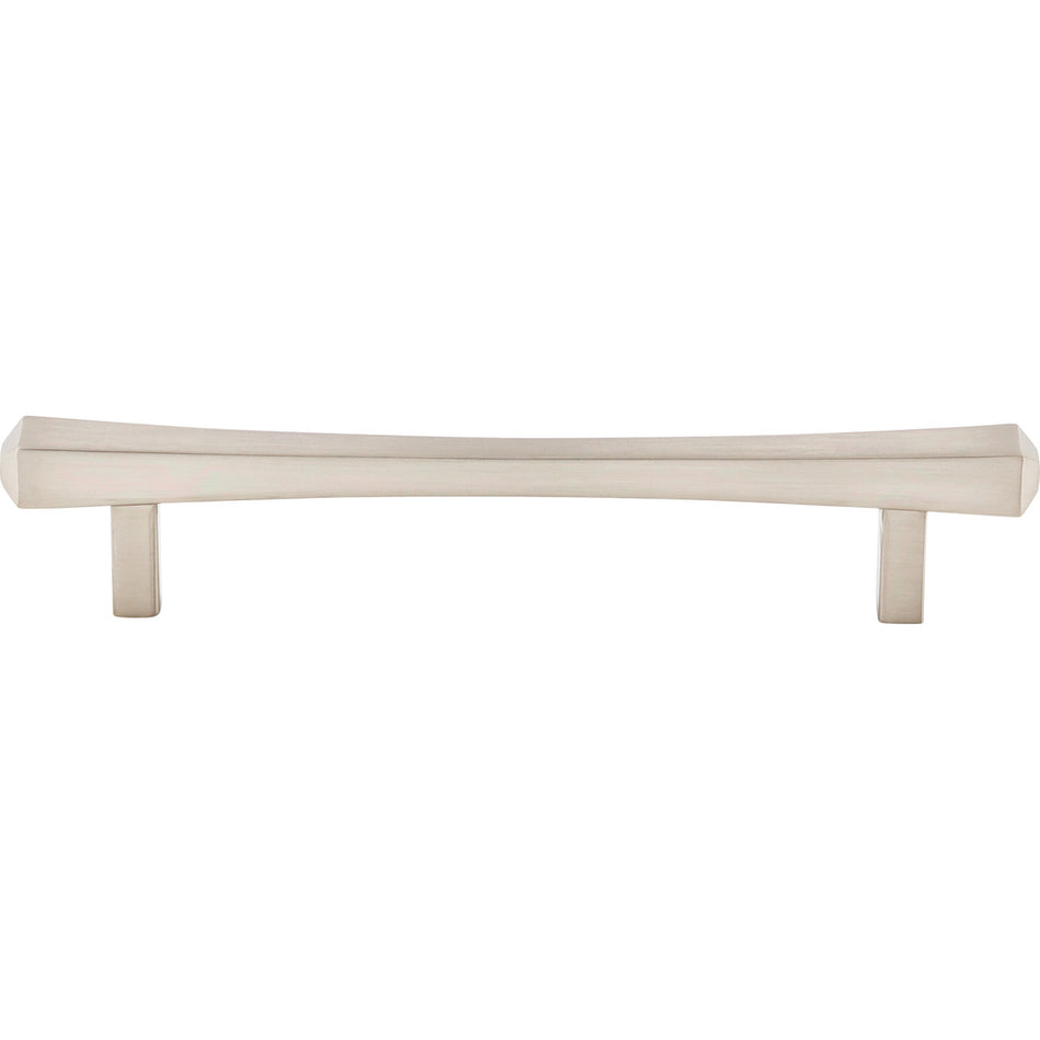 Top Knobs TK813BSN: 5-1/16" cc Juliet Square Bar Cabinet Pull - Brushed Satin Nickel