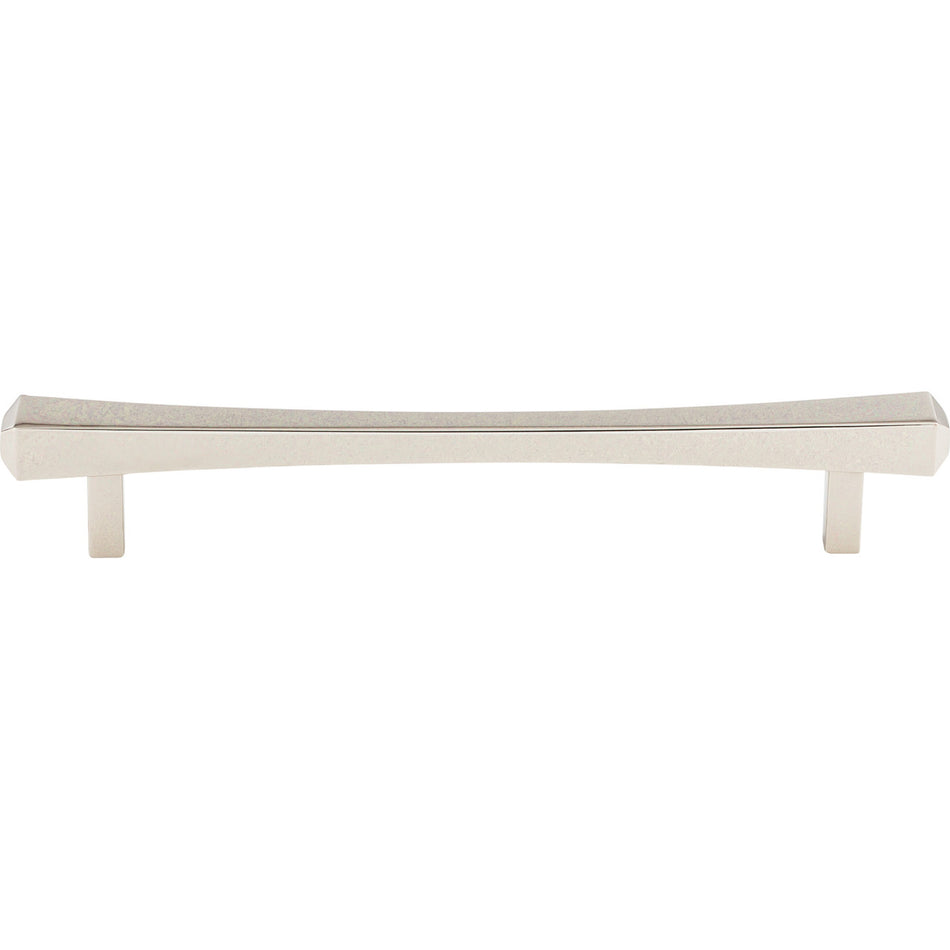Top Knobs TK814PN: 6-5/16" cc Juliet Square Bar Cabinet Pull - Polished Nickel