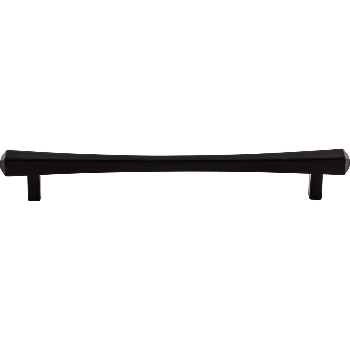 Top Knobs TK815BLK: 7-9/16" cc Juliet Square Bar Cabinet Pull - Flat Black