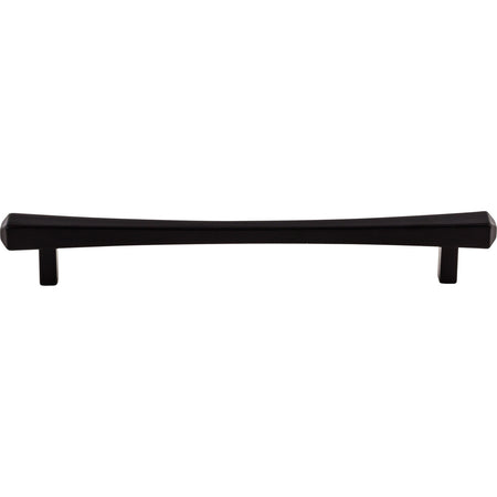 Top Knobs TK815BLK: 7-9/16" cc Juliet Square Bar Cabinet Pull - Flat Black