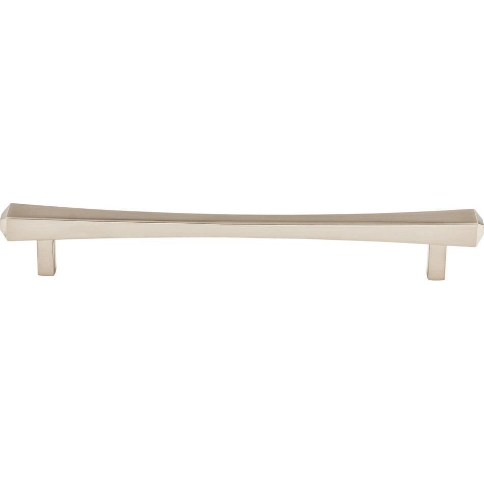 Top Knobs TK815BSN: 7-9/16" cc Juliet Square Bar Cabinet Pull - Brushed Satin Nickel