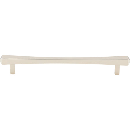 Top Knobs TK815PN: 7-9/16" cc Juliet Square Bar Cabinet Pull - Polished Nickel