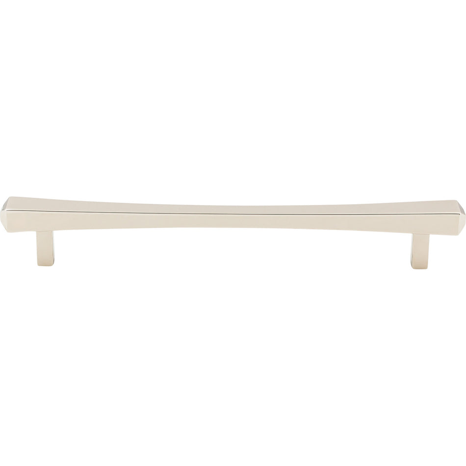 Top Knobs TK815PN: 7-9/16" cc Juliet Square Bar Cabinet Pull - Polished Nickel