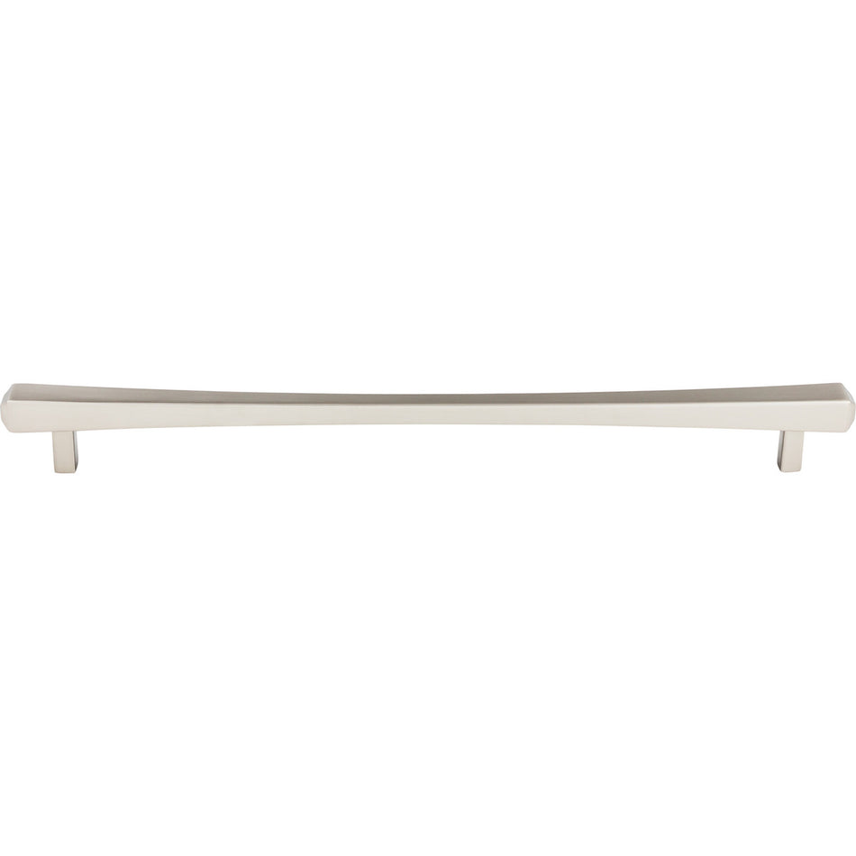Top Knobs TK817BSN: 12" cc Juliet Square Bar Cabinet Pull - Brushed Satin Nickel