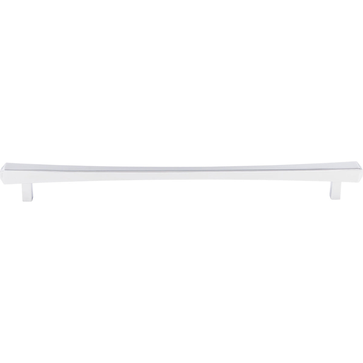 Top Knobs TK817PC: 12" cc Juliet Square Bar Cabinet Pull - Polished Chrome