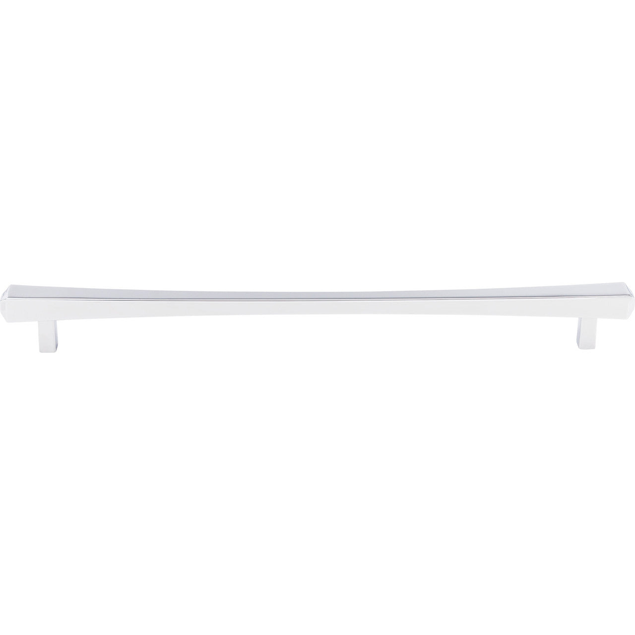 Top Knobs TK817PC: 12" cc Juliet Square Bar Cabinet Pull - Polished Chrome