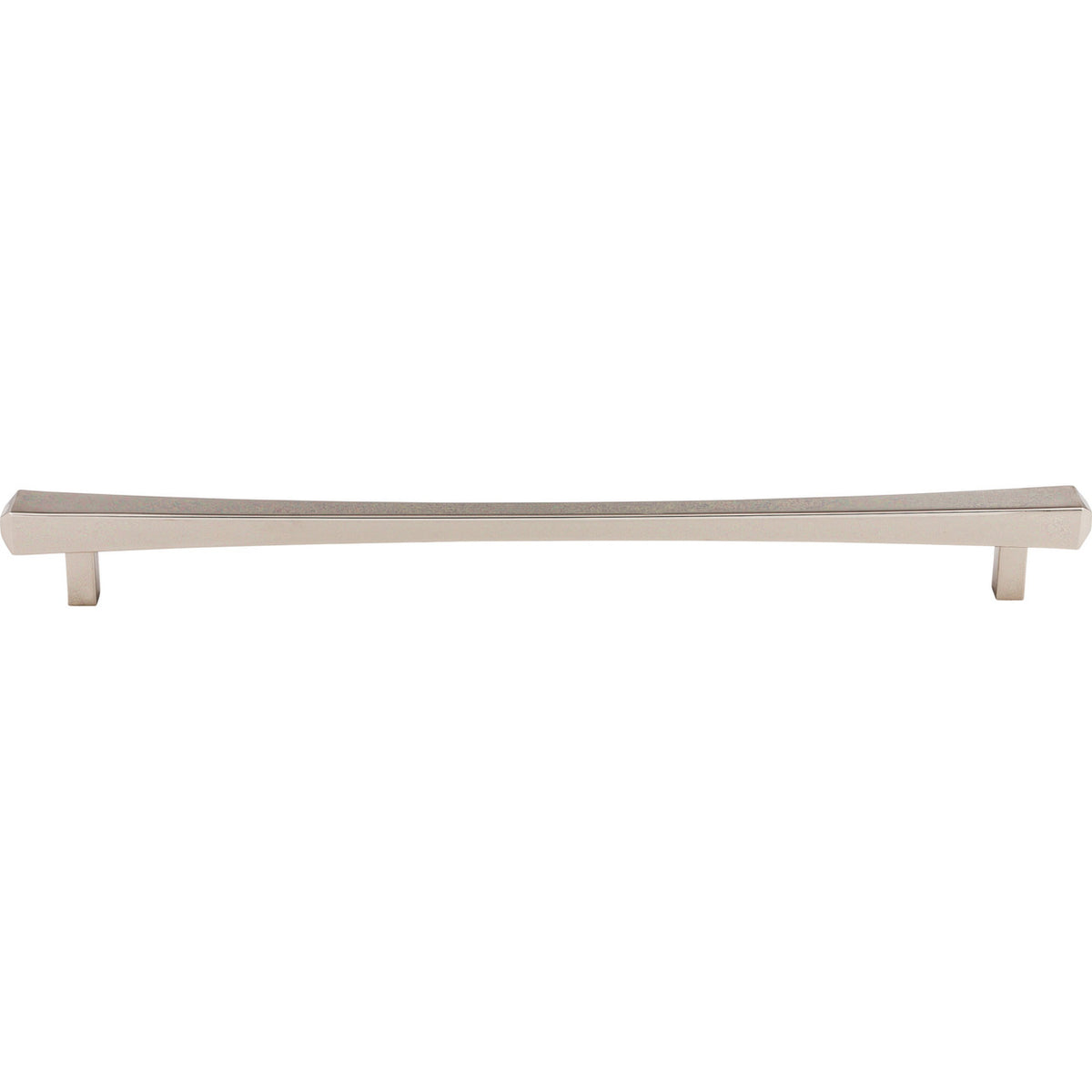 Top Knobs TK817PN: 12" cc Juliet Square Bar Cabinet Pull - Polished Nickel
