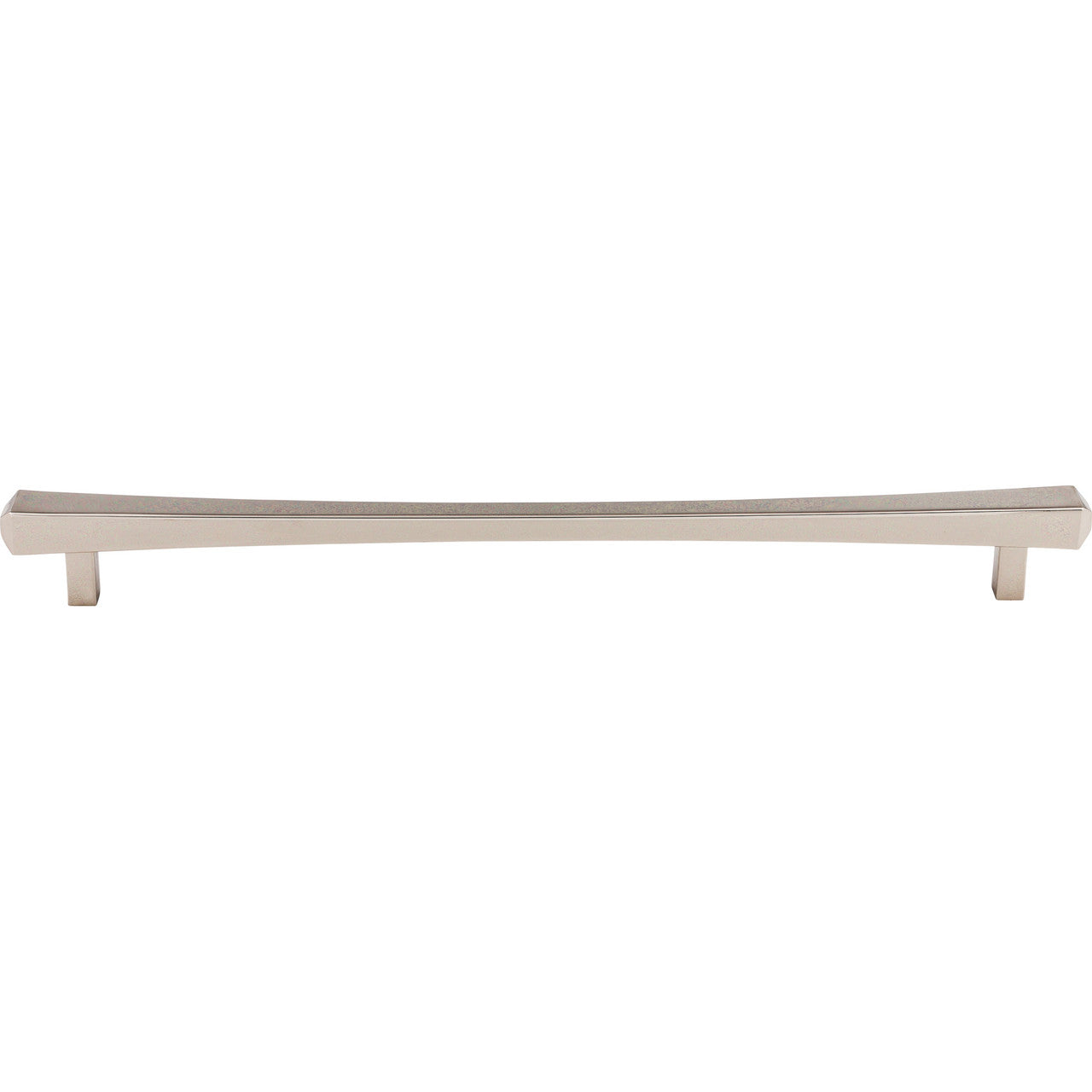 Top Knobs TK817PN: 12" cc Juliet Square Bar Cabinet Pull - Polished Nickel