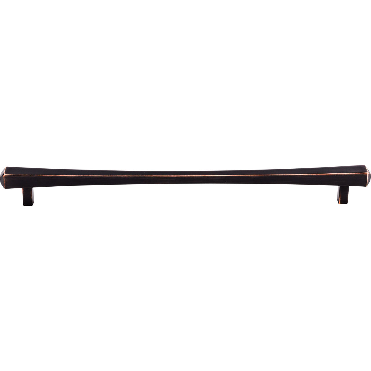 Top Knobs TK817TB: 12" cc Juliet Square Bar Cabinet Pull - Tuscan Bronze