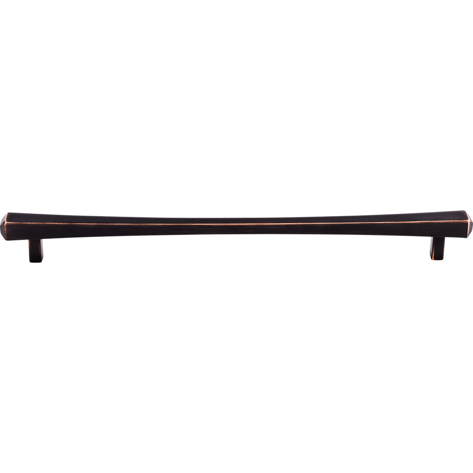 Top Knobs TK817TB: 12" cc Juliet Square Bar Cabinet Pull - Tuscan Bronze