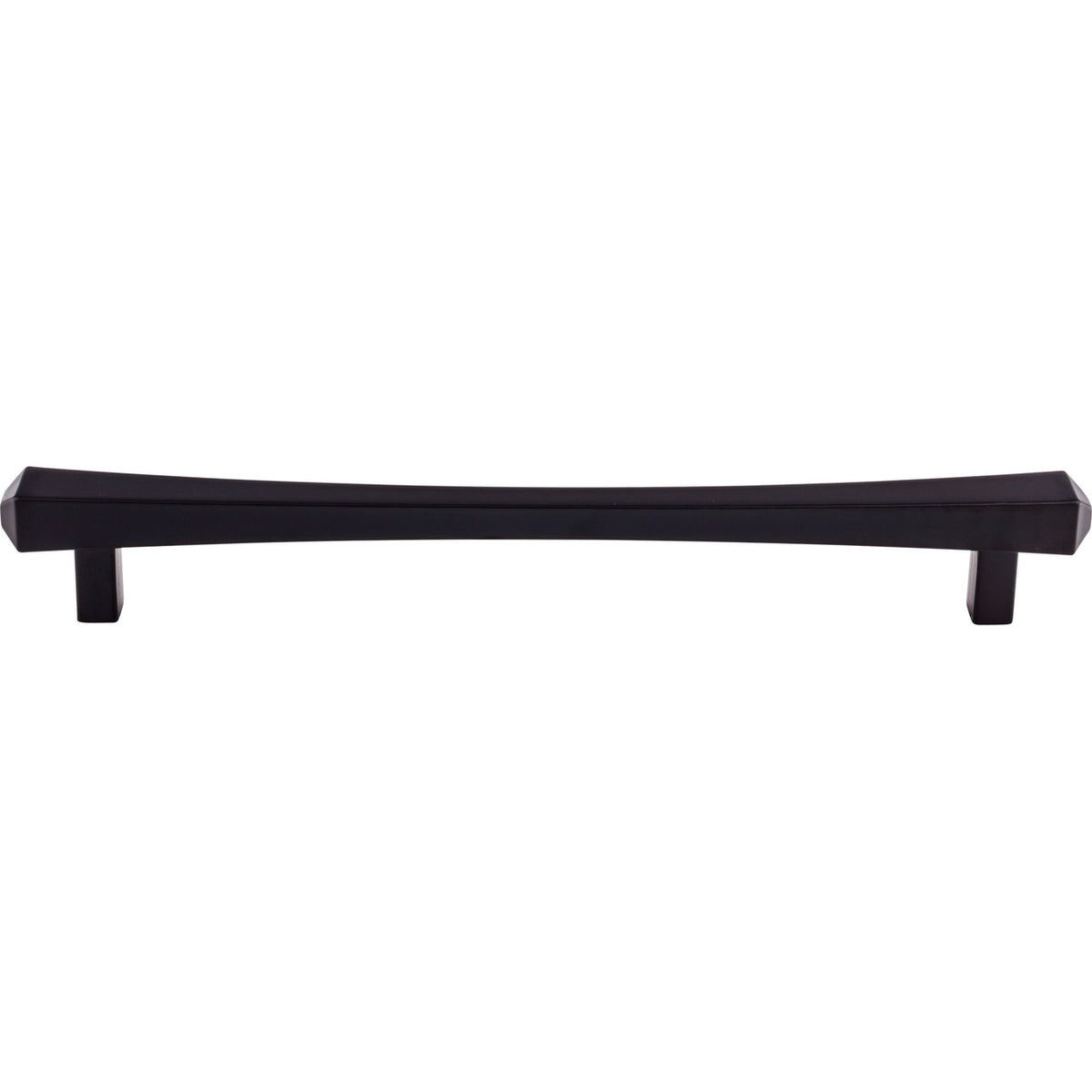 Top Knobs TK818BLK: 12" cc Juliet Square Bar Appliance Pull - Flat Black